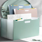 13 Grid Vertical Portable Expandable Accordion Bag Multi-Layer Paper Storage Bag Student Special Office Folder for File Stora