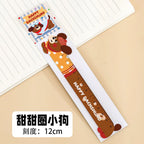 Cartoon Strip Puppy Magnetic Bookmark Ruler Student Cute High-value Bendable Ruler Special-shaped Magnetic Ruler