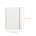 Premium Square Grid Spiral Notebook Heavy-Duty Graph Paper Notepad for Students Professionals Office School Daily Planning Diary