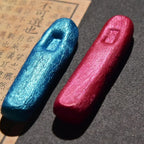 Colored Pearlescent Ink Stick Handmade Chinese Sumi Solid Ink Stick Traditional Calligraphy Ink Stick for Beginners Practicing