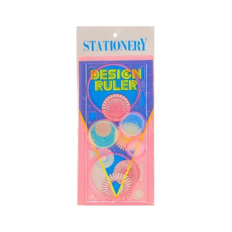 Multi Shaped Painting Ruler Spirograph Magic Drawing Template Oval Geometric Curve Pattern Multifunctional Stationery Gifts ZYF