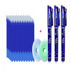 55pcs/lot Erasable Gel Pen 0.5mm Refill Rod Magic Ink Erasable Pen Washable Handle Office School Writing Tools Kawaii Stationery