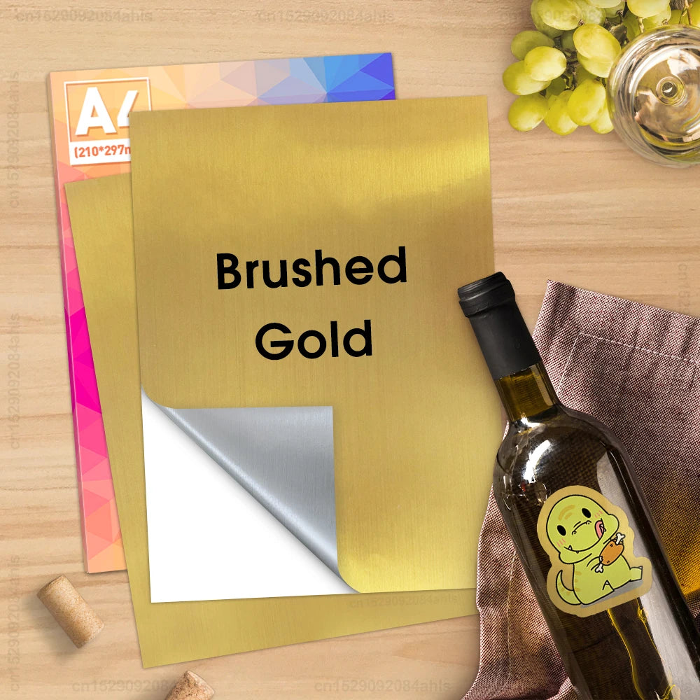 100% Transparent A4 Paper Sheets Adhesive Printable Label Sticker Paper Glossy for Inkjet Printer Clear Vinyl Label Copy Paper