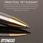 STONEGOP remium Ballpoint Pen Retractable Lacquer Rollerball Pen Smooth Writing Roller Ball Pen Elegant Executive Signature Pen