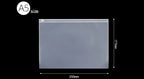 10PCS A4A5A6 Exam Mesh Zipper Bag Student Office Simple Large Capacity Transparent Document Bags
