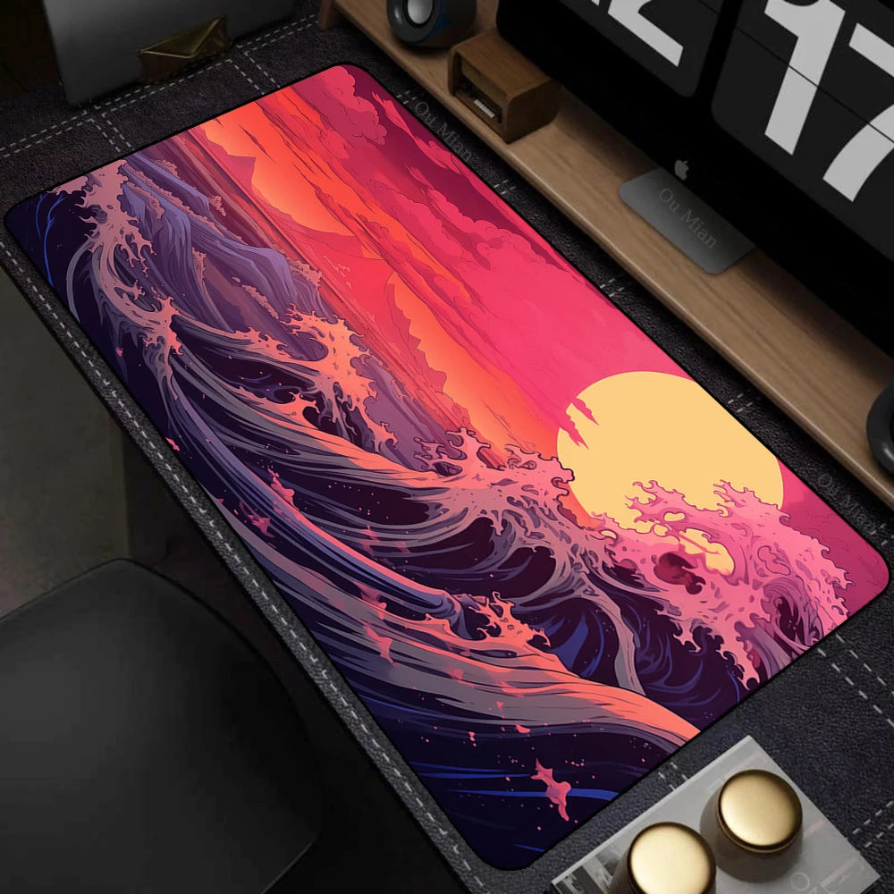 Large Gamer Mouse Mat Gaming XXL Mouse Pad Great Wave Gaming Mouse Pad Office Table Carpet Gaming Mats Computer Big Deskmat
