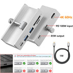 10Gbps USB HUB Clamp USB3.2/3.0/2.0 Splitter Adapter External Multi Clip Dock For iMac Macbook Lenovo Desktop PC Accessories