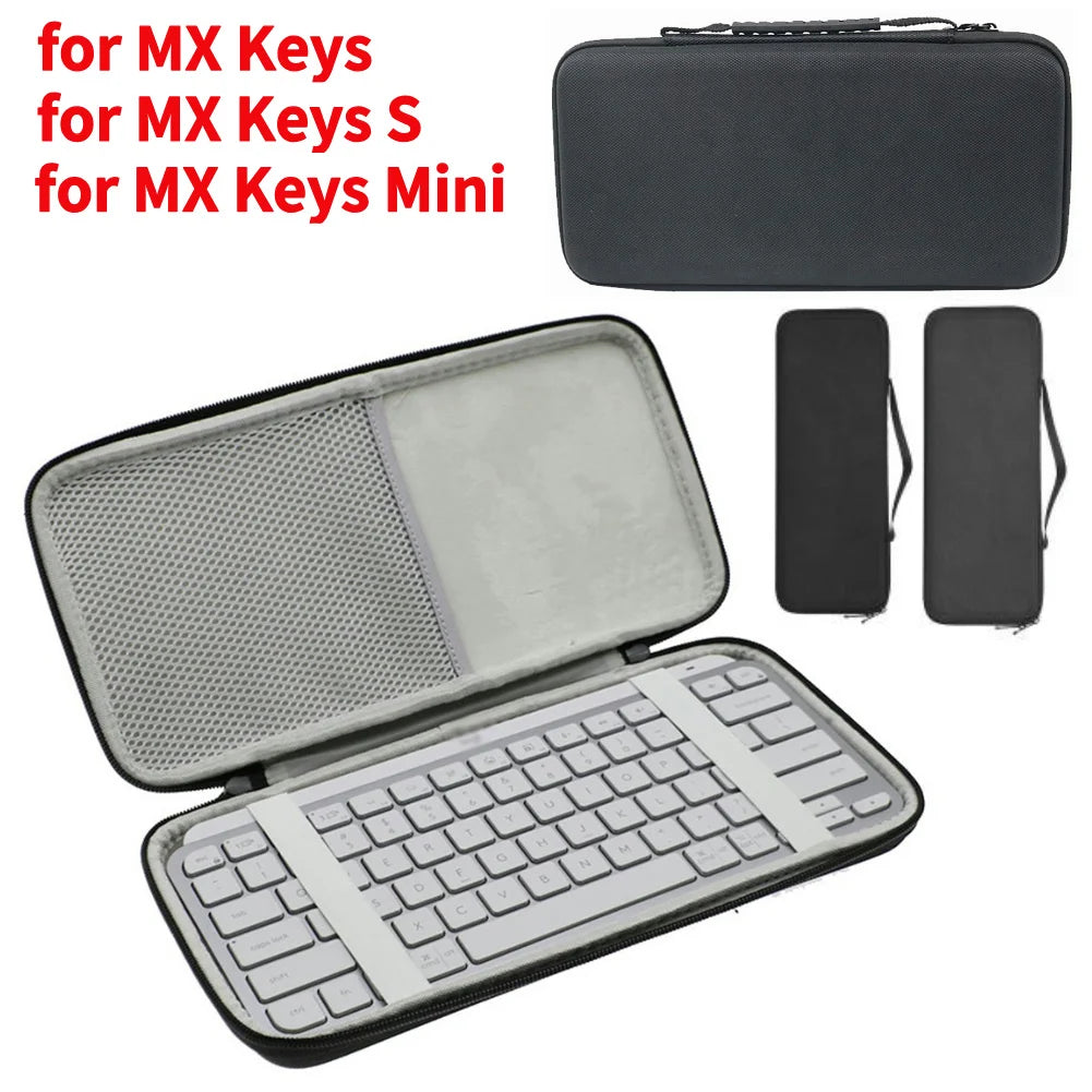 Protective Storage Bag Illuminated Keyboard Storage Case Carry Case for Logitech MX Keys Mini Wireless Keyboard for MX Keys