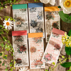 JIAMEI 30pcspack Floral Litmus Paper Materials Paper Decor Junk Journal DIY Scrapbooking Translucent Craft Aesthetics Paper