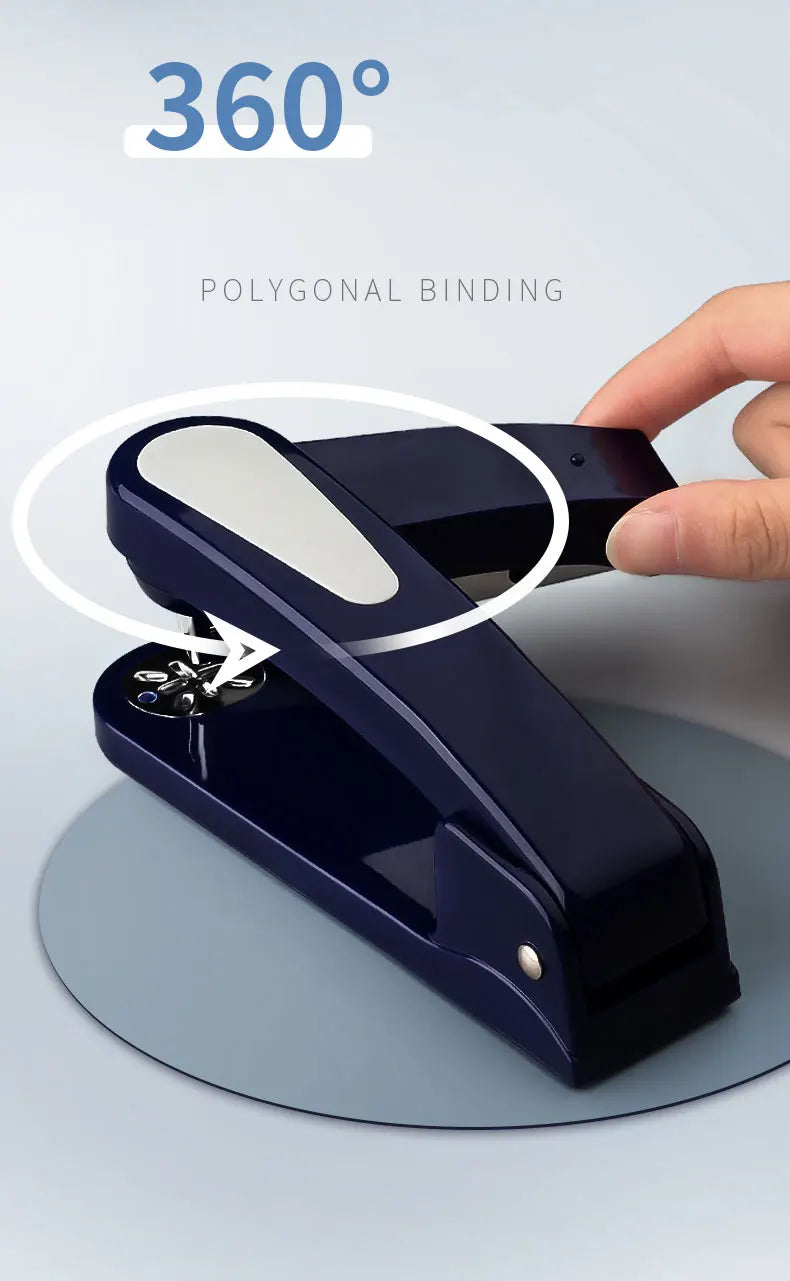 360 Rotation Heavy Duty Stapler Use 24/6 Staples Effortless Long Stapler School Paper Stapler Office Bookbinding Supplies