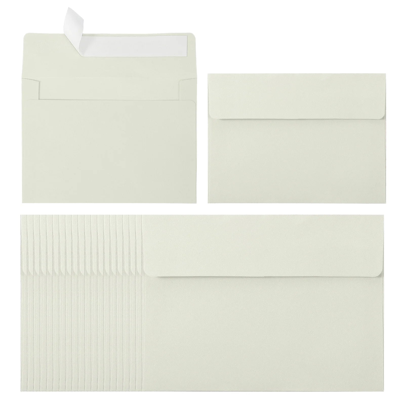 24Pcs A2 Envelopes Self Seal 110gsm Paper Invitation Envelopes for Postcard Wedding Greeting Cards Photos Announcement Mailing