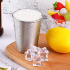 5 Pack Stainless Steel Cups Pint Cup Tumbler Metal Cups Stackable Cup 350ml Metal Drinking Glasses for Travel Outdoor Camping