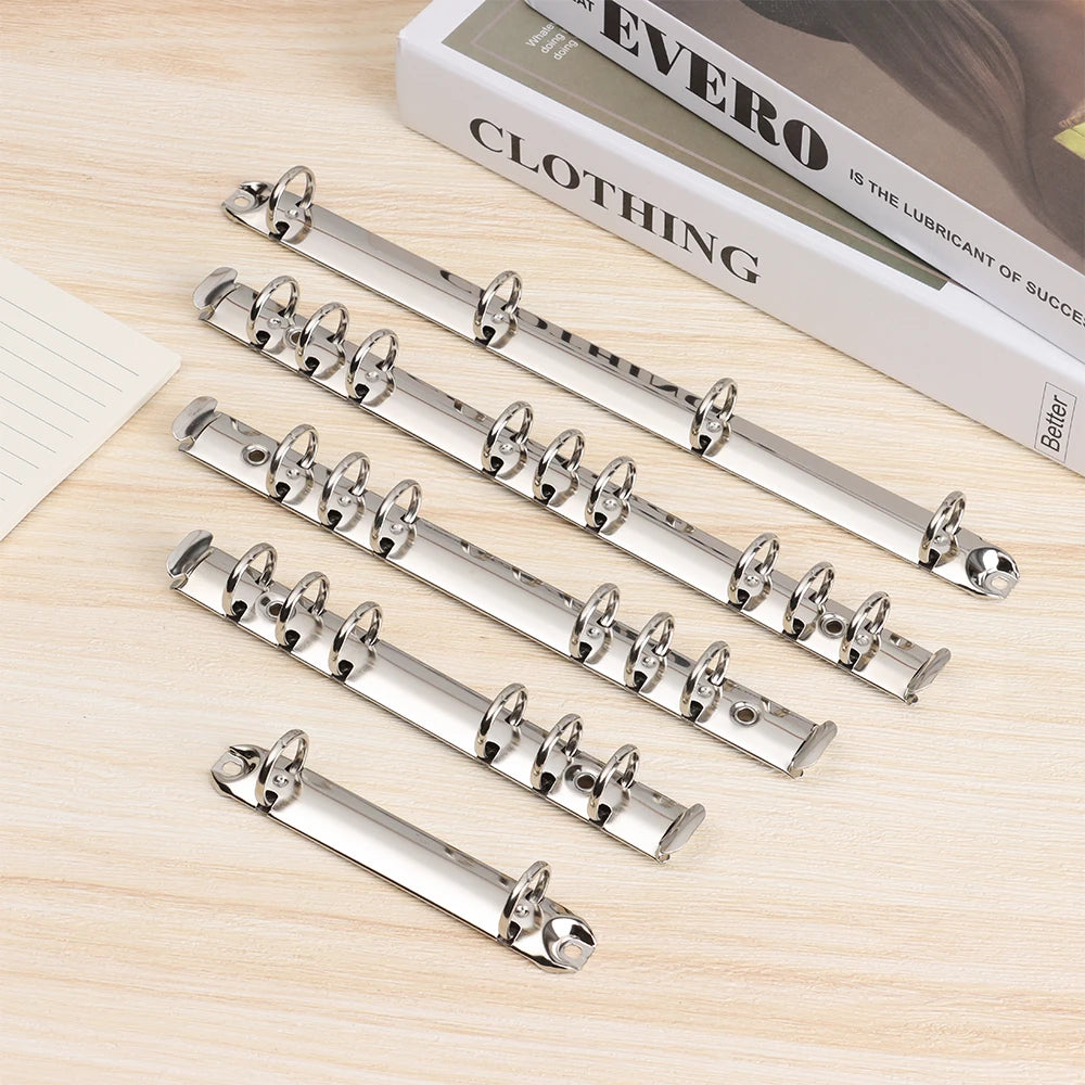 Metal Loose-leaf Binding Clip Colorful Spiral Binder File Folder DIY Album Diary Clips Ring For A4/B5/A5/A6/A7 Notebook Binder