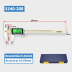SHAHE Backlight Digital Caliper 0-6"/0-150mm Electronic Vernier Caliper Measuring Tool Digital Micrometer with Large LCD Screen