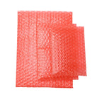 100Pcs/Pack Poly Bubble Mailer Waterproof Padded Envelopes Red Plastic Courier Bag Electronic Component Anti-static Bubble Bags