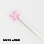 Glass Stirring Rod Moon Star Shape Stir Bar Coffee Cocktail Mixing Sticks Home Party Transparent Aesthetic Cocktail Muddler