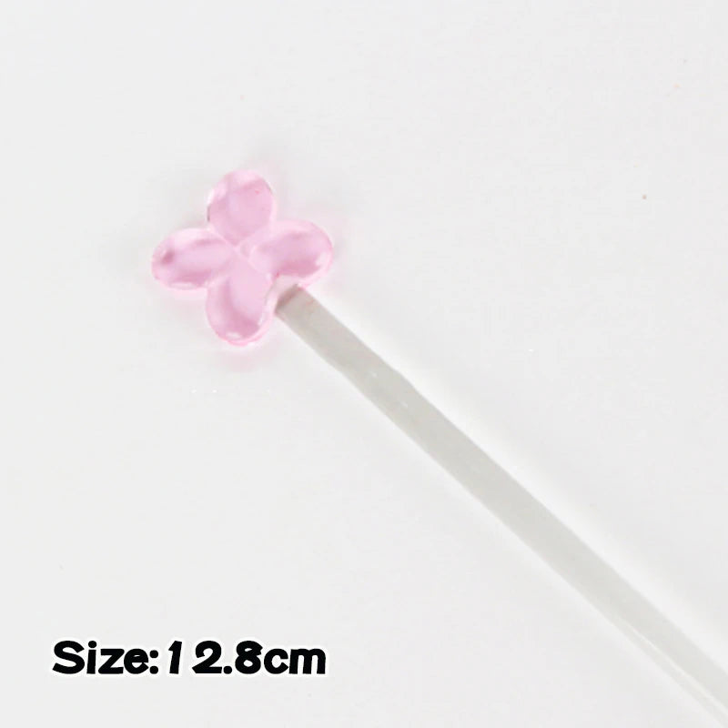 Glass Stirring Rod Moon Star Shape Stir Bar Coffee Cocktail Mixing Sticks Home Party Transparent Aesthetic Cocktail Muddler