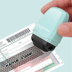 Portable Seal Applicator Confidential Stamp Identity Protection Roller Stamps Express Privacy Random Code Photosensitive Stamps