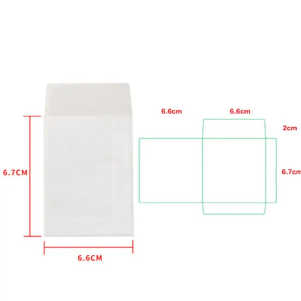 100pcs/lot Invitations Blank Translucent Envelope Postcards Message Card Sulfate Paper Envelope Business Letters Wedding
