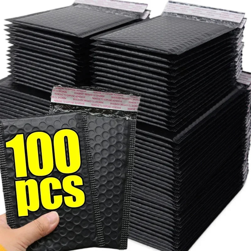 Wholesale Plastic Black Bubble Envelopes Bag Waterproof Foam Adhesive Self Seal Packing Bags Mailers Shipping Storage Organizer