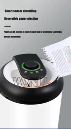 New 12L Waste Paper Shredder Home Office Portable Granular Electric Shredder Paper Scraps 4-level Mini A4 Data Desktop
