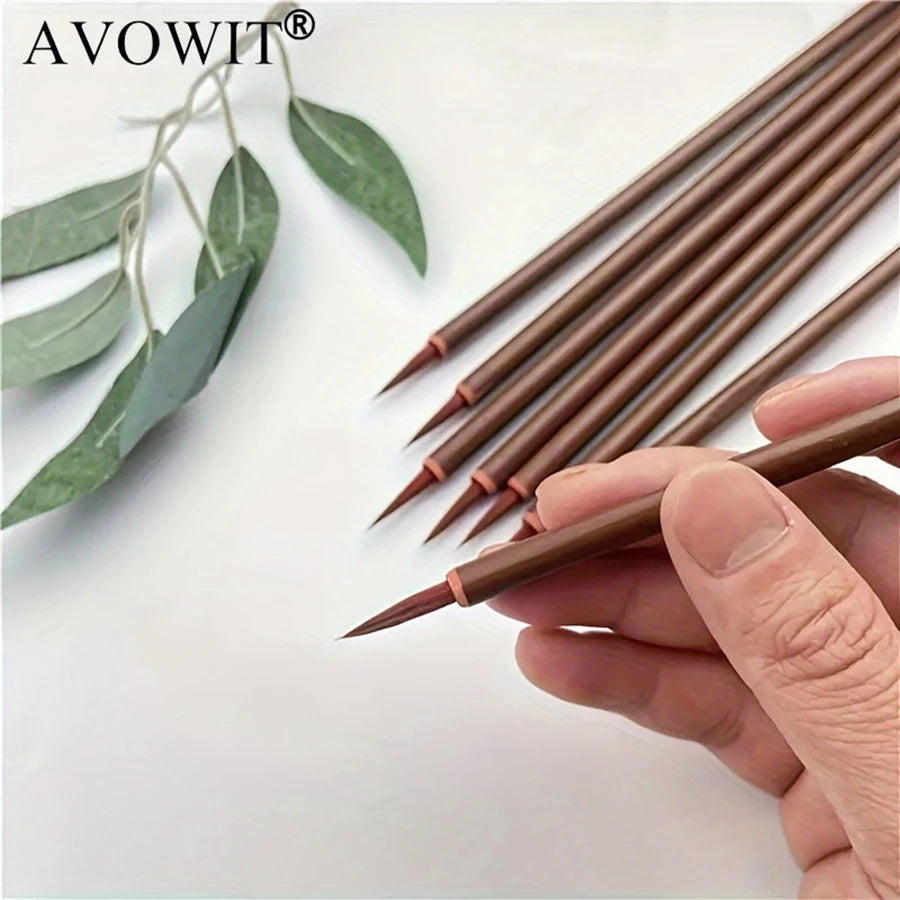 Fine Line Art Brushes, Handmade, Chinese Calligraphy and Precision Designed Digital Painting Brushes