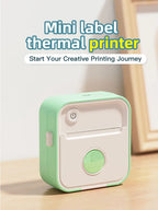 DOLEWA D5 Label Maker Inkless Sticker Printer 12-57mm Roll Paper Adjustable Thermal Pocket Printer for Photo Printing