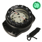 Digital Scuba Diving Compass 50m Waterproof Navigator, Professional Luminous LED Wrist Watch with Balanced Design for Snorkeling