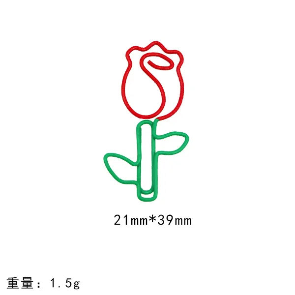 10/20pcs Red Retro Japanese Paper Clip Tomato Strawberry Cherry Scrapbook Paper Clip Book Page Memo Fixed Clips Student Supplies