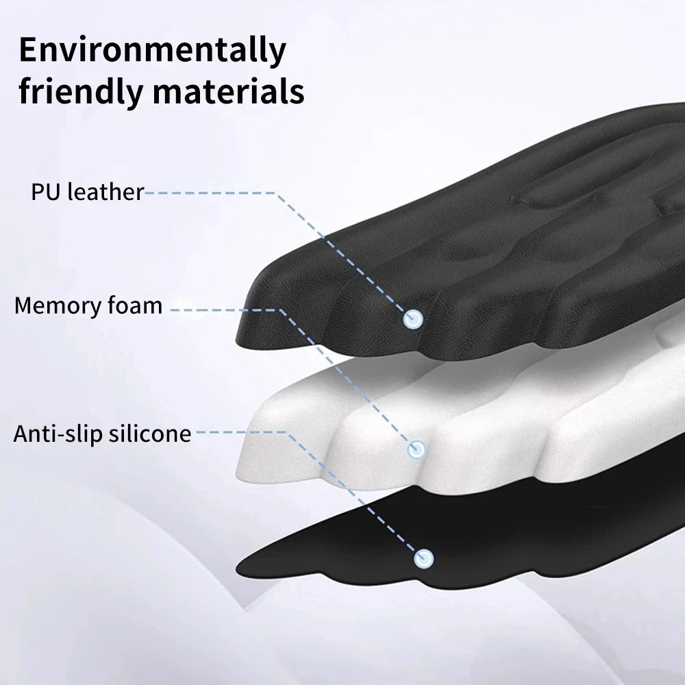 Keyboard Mouse Wrist Rest Angel Wing Memory Foam Mouse Pad Set Wrist Support Ergonomic Non-Slip for Computer Laptop Easy Typing