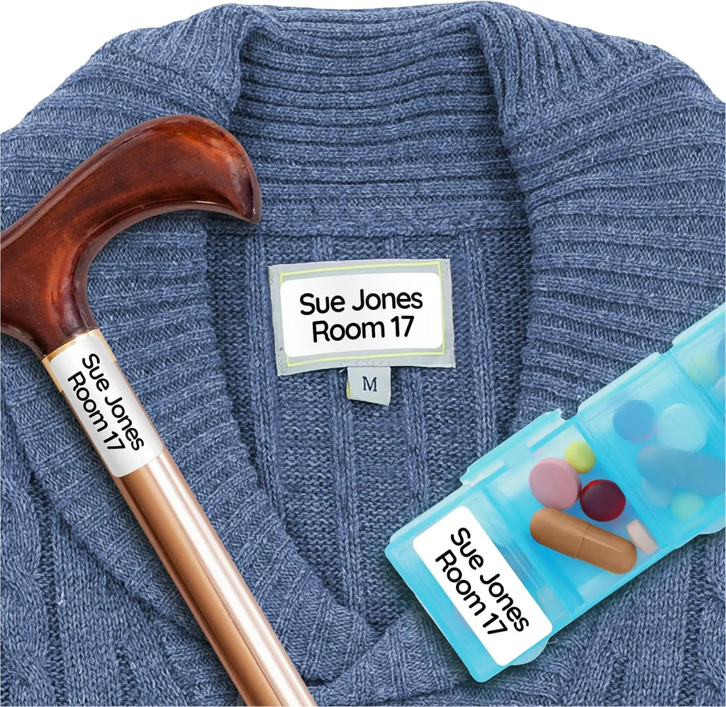 Custom Name Clothing Labels for Kids, Self-Adhesive Fabric Name Stickers, No-Iron Waterproof Washable Labels