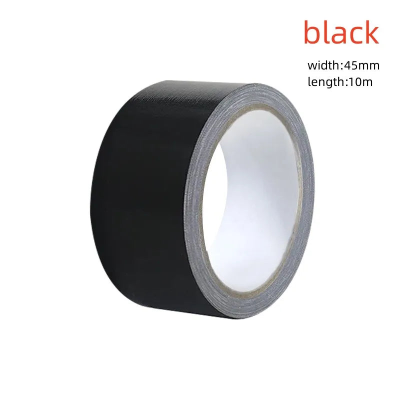 Black Super Adhesive Fabric Duct Tape Electric bicycle seat repair tarpaulin repair Black Cloth-based Adhesive Tape Packing tape