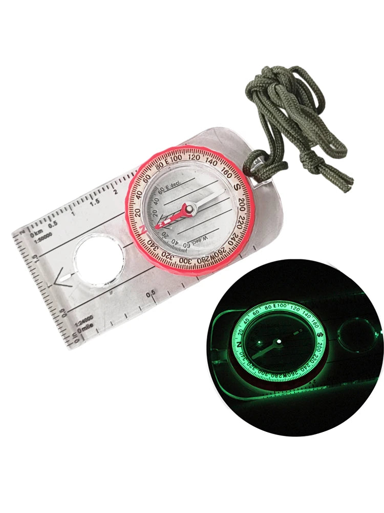 Waterproof Compass Outdoor Luminous GPS Compass Shockproof Adventure Warehouse Compass High Accuracy Multifunctional For Hiking