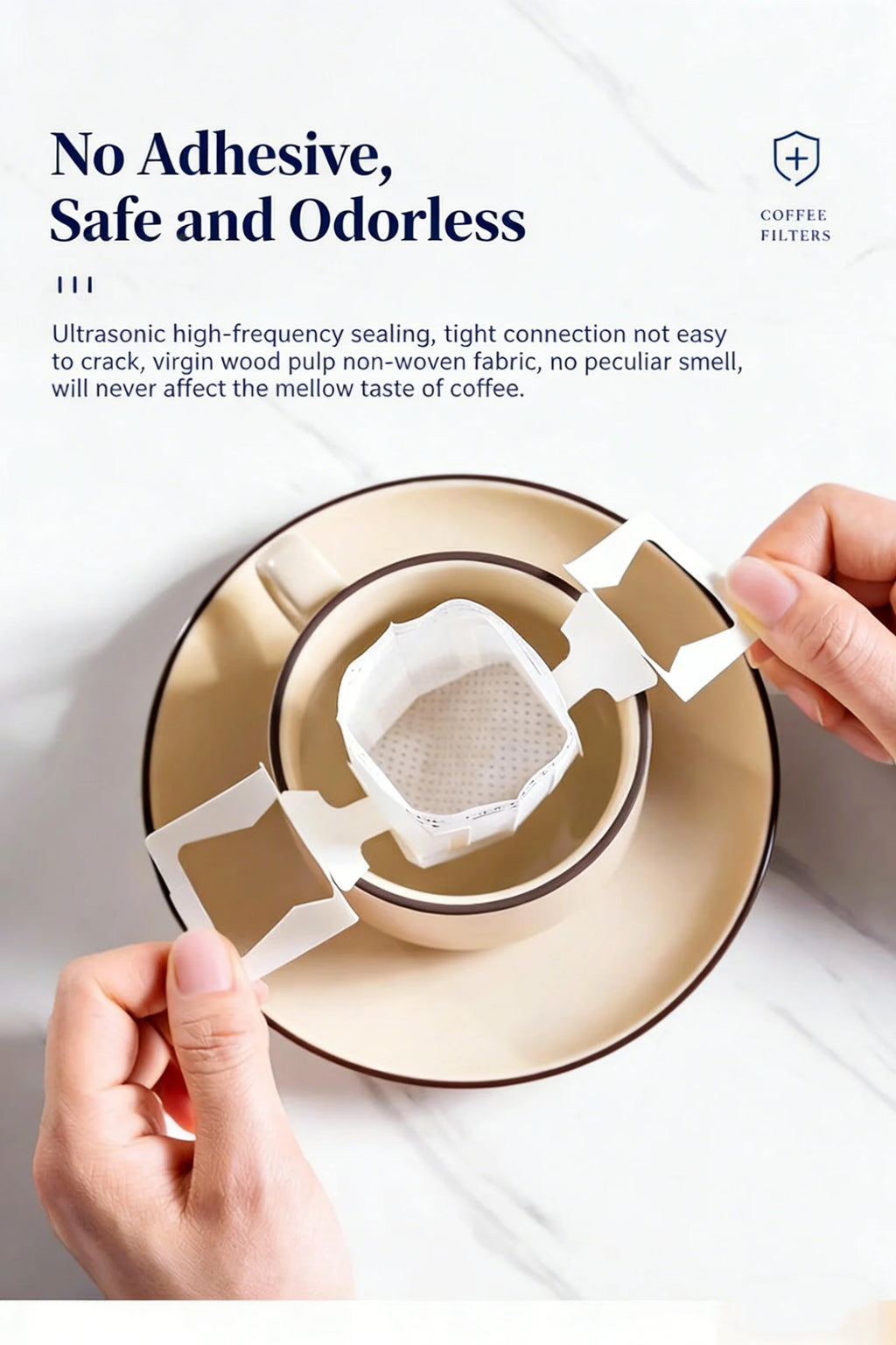 Disposable Coffee Filter Bags Portable Drip Coffee Paper Pack Hanging Ear Espresso Coffee Accessories Tea Brewing Tools