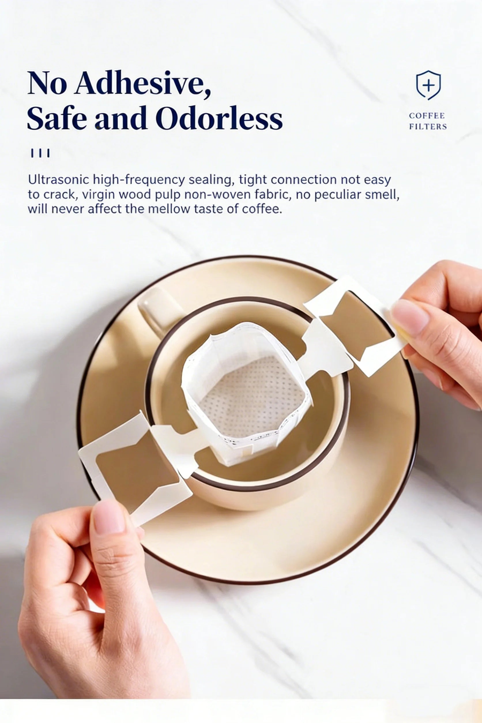 Disposable Coffee Filter Bags Portable Drip Coffee Paper Pack Hanging Ear Espresso Coffee Accessories Tea Brewing Tools