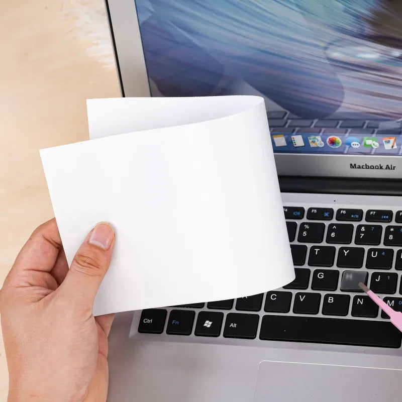 (Us American Style) Frosted Transparent White Mbp Keyboard Sticker Compatible with 13- 16inch MacBook Air/Pro Key Sticker Translucent Film to Prevent Keyboard Oiling