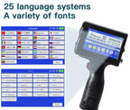 For Hp Phezer 12.7mm Label Printer Batch Code Date Number QR Bar Logo Expiry P15  Handheld Inkjet Printer 28 Languages Portable