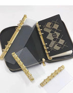 Side insertion Loose leaf book board Metal binder 6 holes Clip File Folder shell Notebook Ring Binder buckle Planner Agenda