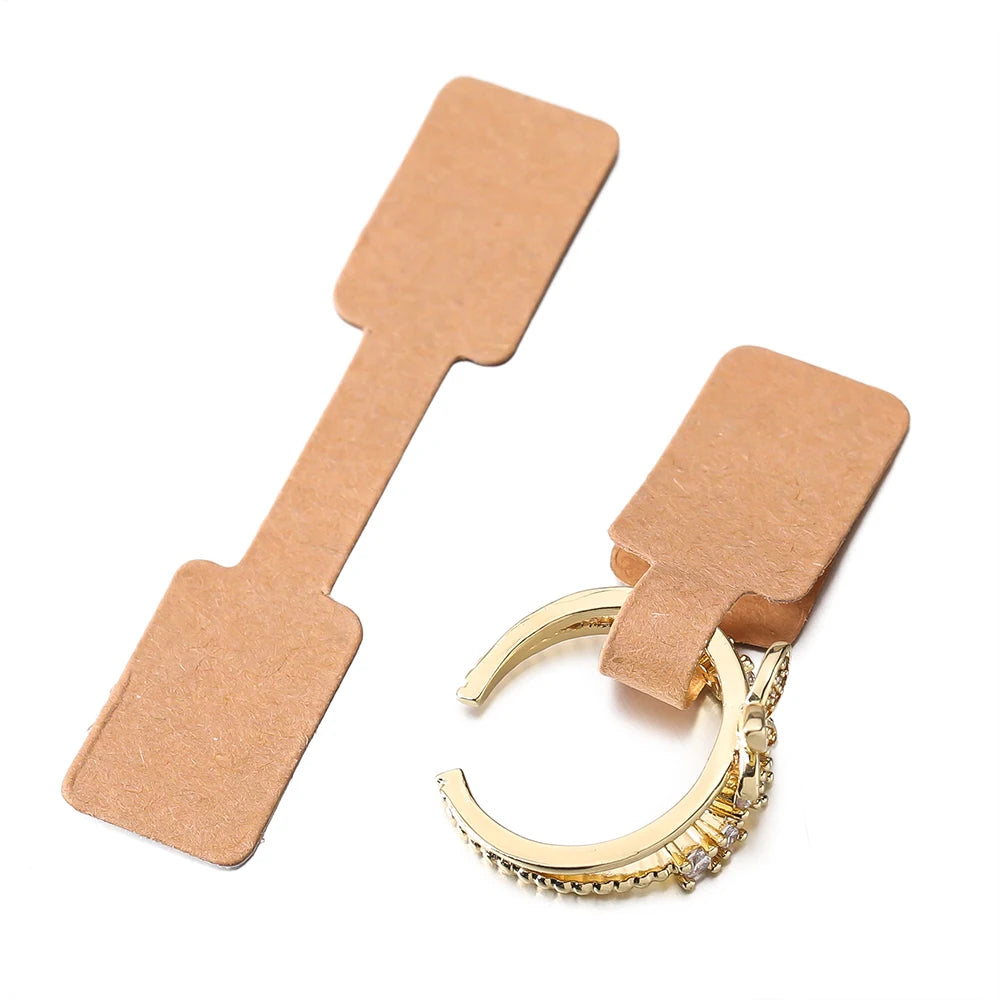 100pcs Jewelry Price Tags Sticker Label for Necklace Ring Earrings Repair Card Small Business Display Packaging Material