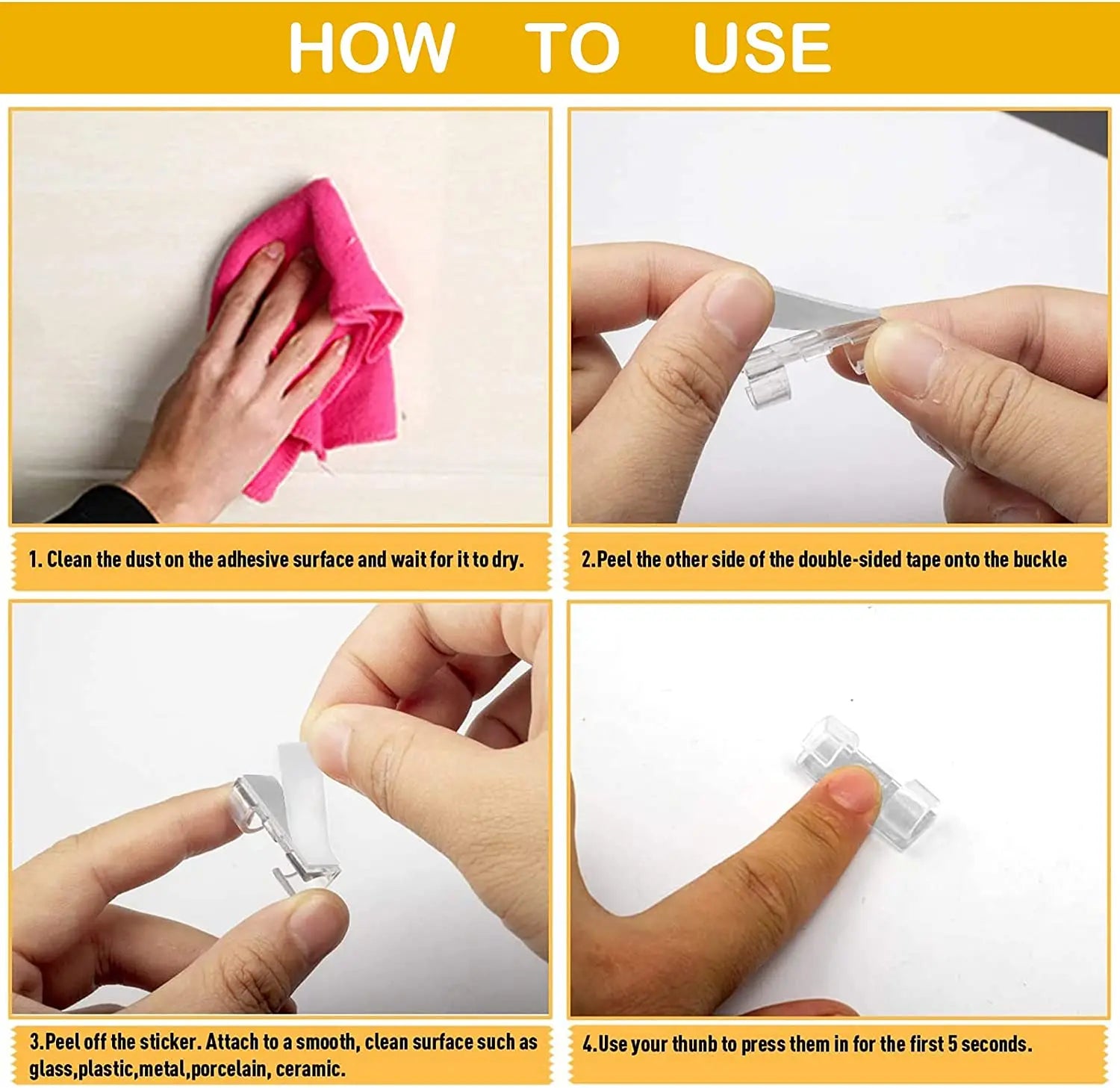 5/20PCS Adhesive Cable Clips Organizer Clips USB Wire Winder Holder Desk Cord Management For Earphone Mouse Cable in Home Office