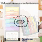 File Organizer Folder Hanging Long Size Bond Paper Wall-Mounted Rainbow Classification Large Capacity Office Folder