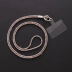 Luxury Rhinestone Mobile Phone Lanyard Diamond Mobile Phone Case Anti-Loss Hanging Ornaments Pendant Keychain Glitter Cord Strap