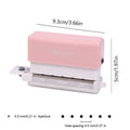 Handheld Mini 6 Hole Paper Puncher 5.5mm Aperture Versatile Scrapbook DIY Paper Cutter Ideal for Students Office Use