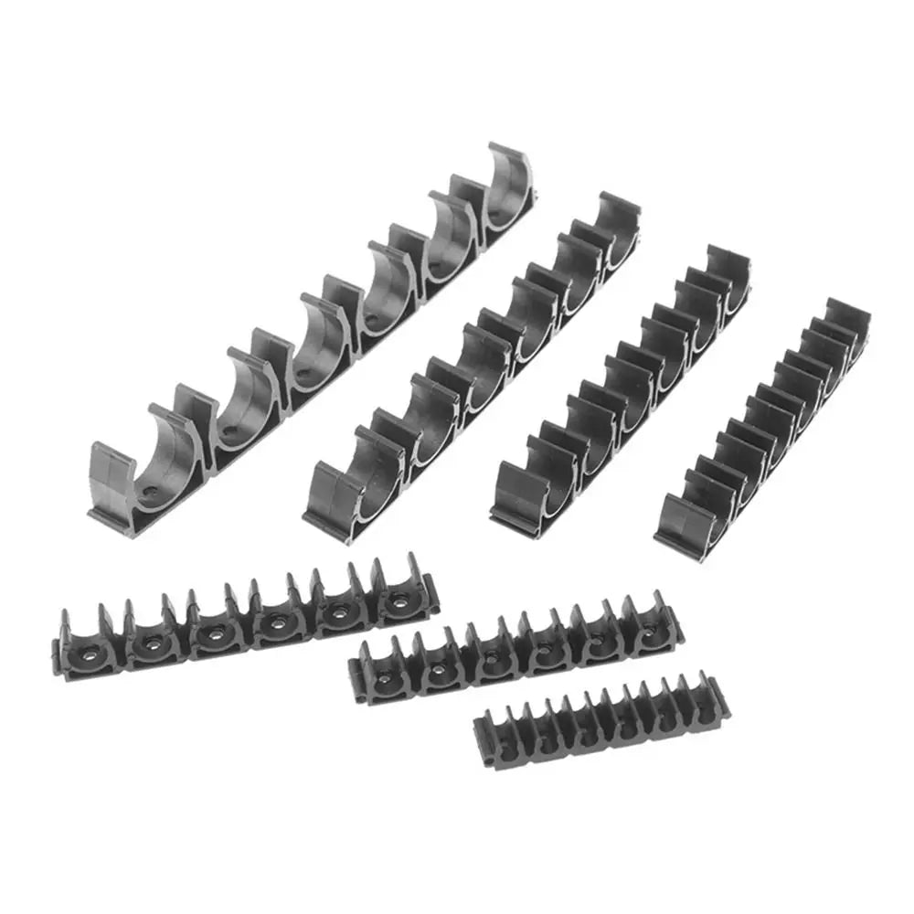 4/6/8/10/12mm Nylon Pneumatic Tube Air Hose Fixing Clamp 6 Way Water Pipe Holder Gas Compressor Tubing Diversion Flow Clip