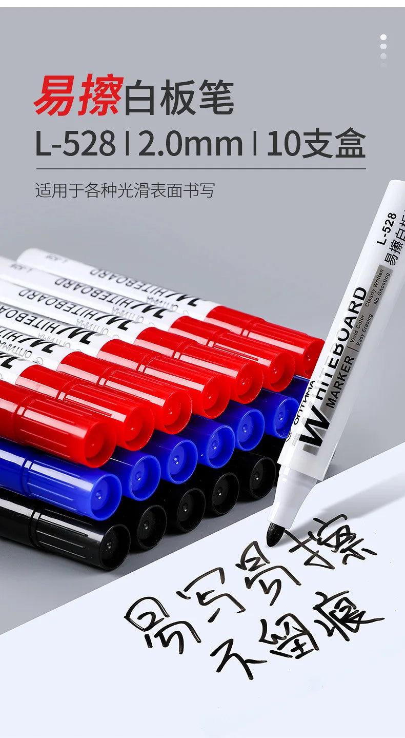 4/10 Pcs Set Erasable Magnetic Whiteboard Marker Pen Blackboard Marker Chalk Glass Ceramics Office School Art Marker Stationery
