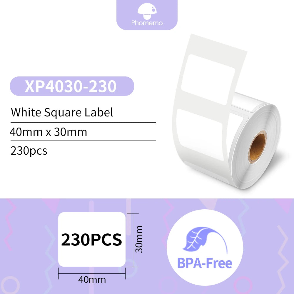 Phomemo Label Printer M110 Label Maker Barcode Label Printer for Address, Barcode, Clothing, Photo,Logo,Jewelry,Retail,Business