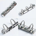 30mm A5A6A7 Notebook 6-Hole Binder Clips Binding Replacement Clip Metal Rings Accessories Loose-leaf Budget Binder Binding Rings