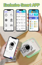 DOLEWA D5 Label Maker Inkless Sticker Printer 12-57mm Roll Paper Adjustable Thermal Pocket Printer for Photo Printing