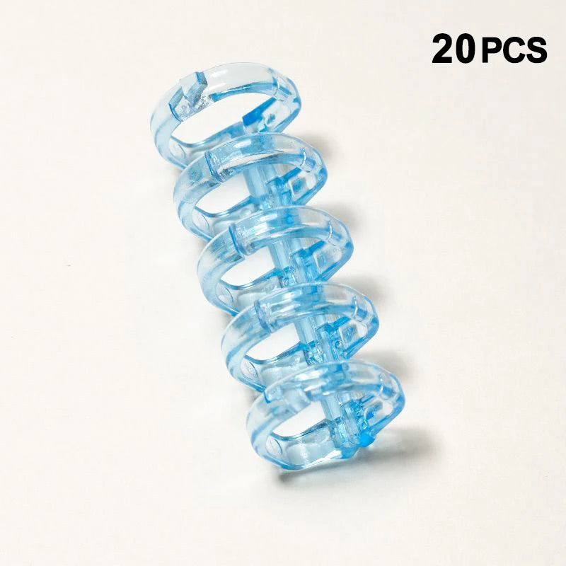 New 20Pcs Binder Buckle Loose-Leaf Book Accessories Binding Ring Buckle 5 Holes Not Uncomfortable Homemade Diy Punch Loose-Leaf