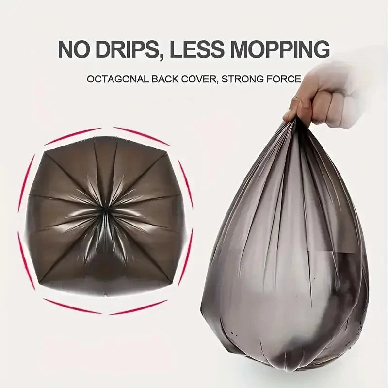 3 Rolls 60pcs Upgraded Durable Black Household Trash Bags, Multi-Purpose Trash Bags Black for Privacy Trash Bags for Privacy